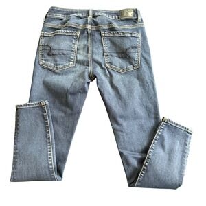 American Eagle Super Stretch Jegging Jeans Womens 6 Short Dark Wash Blue